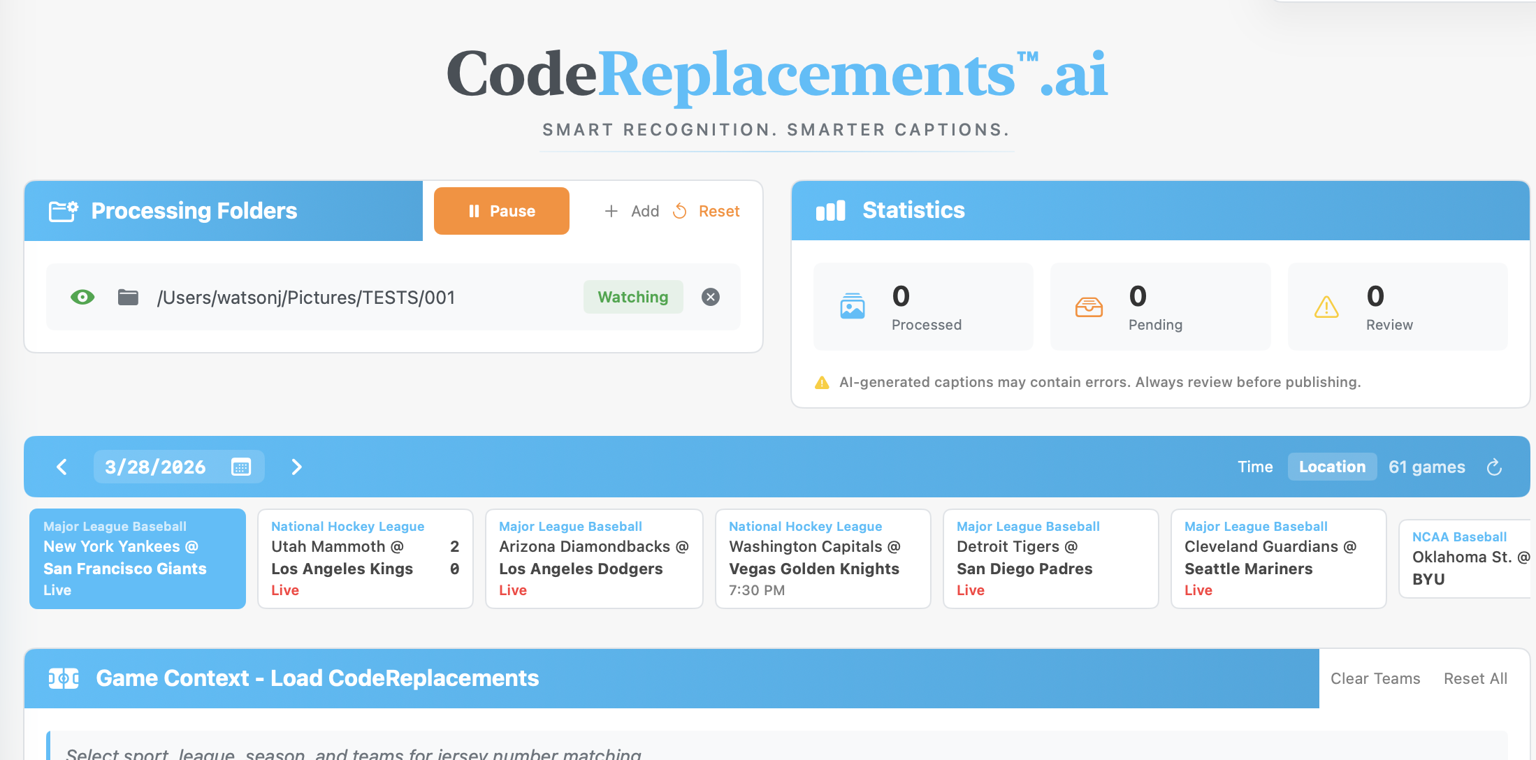 Hot Folder Monitoring